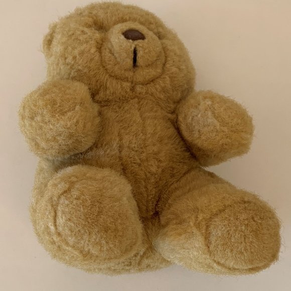 Vintage Teddy Bear Stuffed Animal Plush Toy Brown/Beige 1980s 9" - Picture 3 of 9